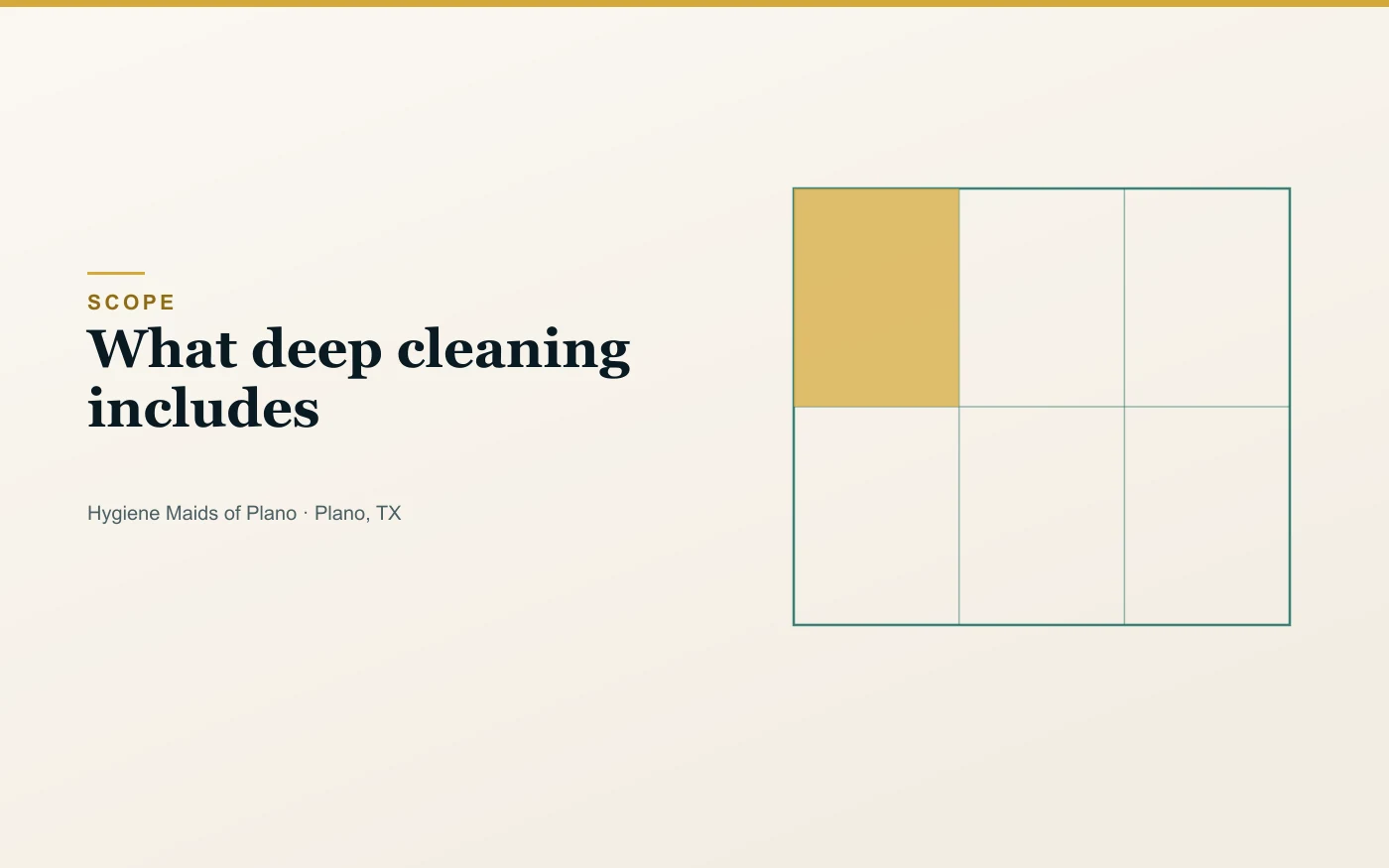 What a deep cleaning includes room by room