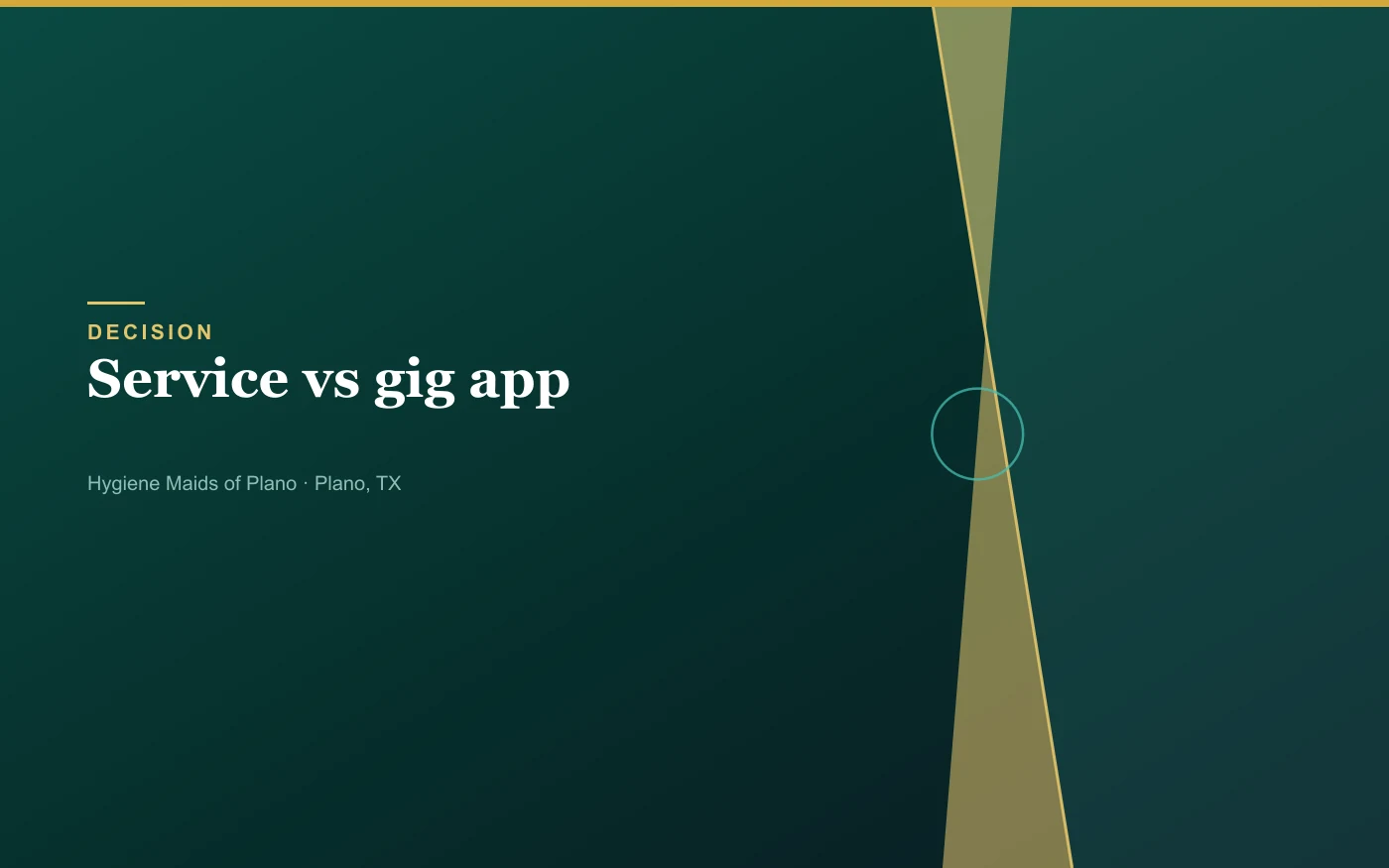 Cleaning service vs booking through an app