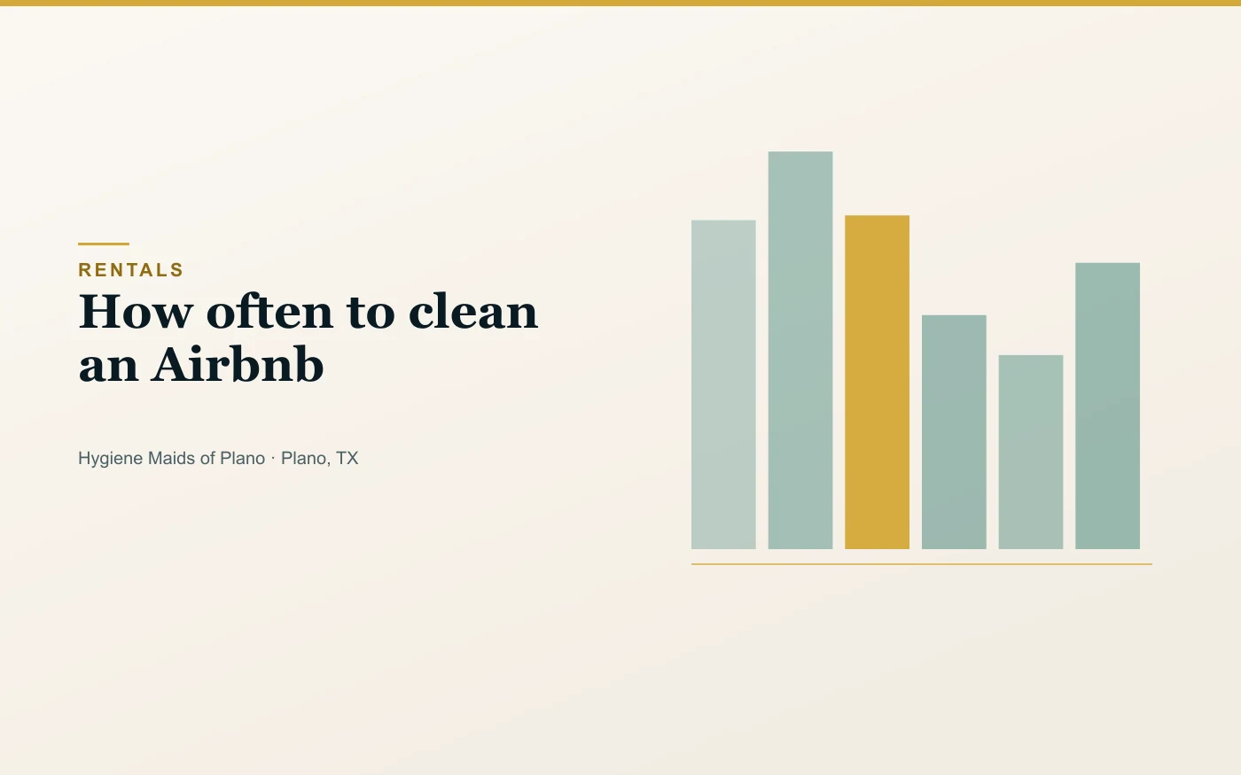 How often a short-term rental should be professionally cleaned