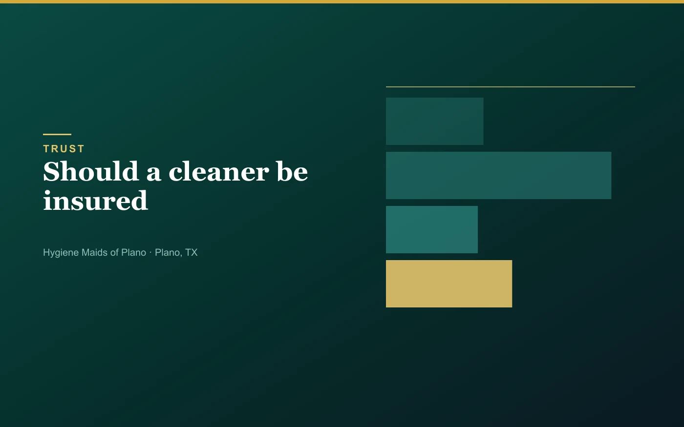 What bonded and insured mean for a cleaning company