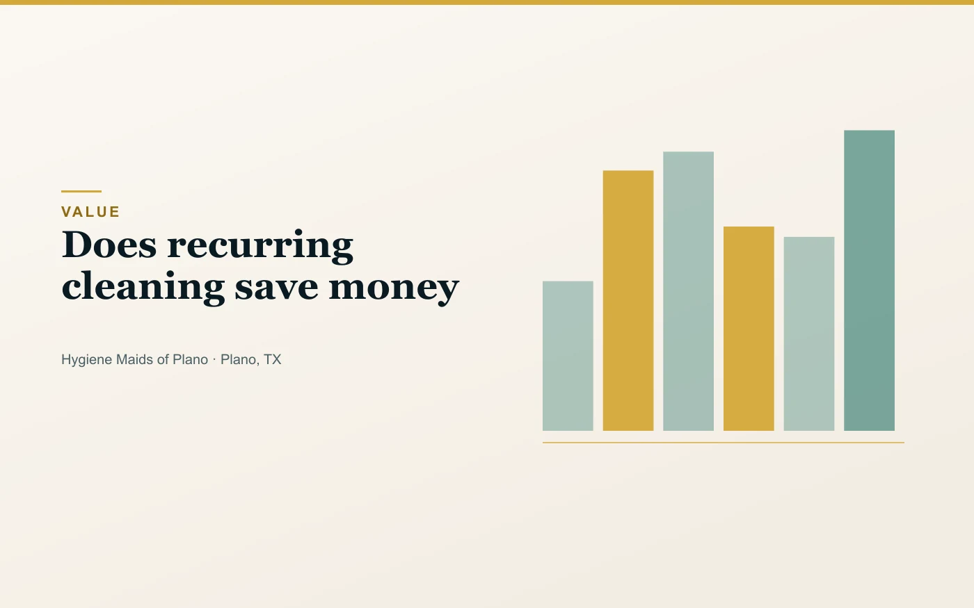 How recurring cleaning discounts work in Plano