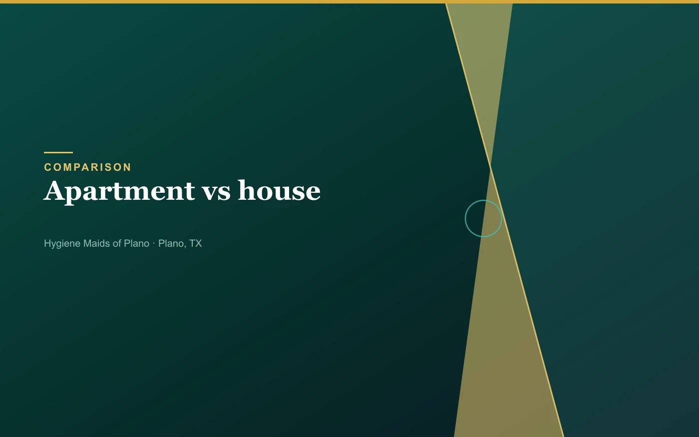 Apartment cleaning vs house cleaning