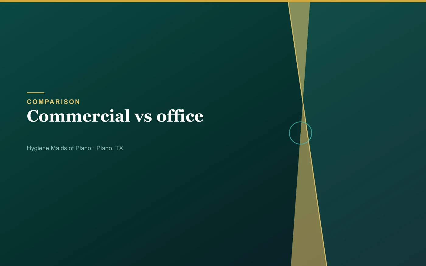 Commercial cleaning vs office cleaning