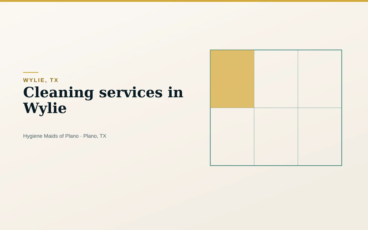 Cleaning services for homes and businesses across Wylie, Texas