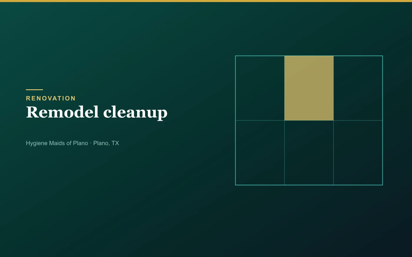 Remodel and renovation cleanup service in Plano
